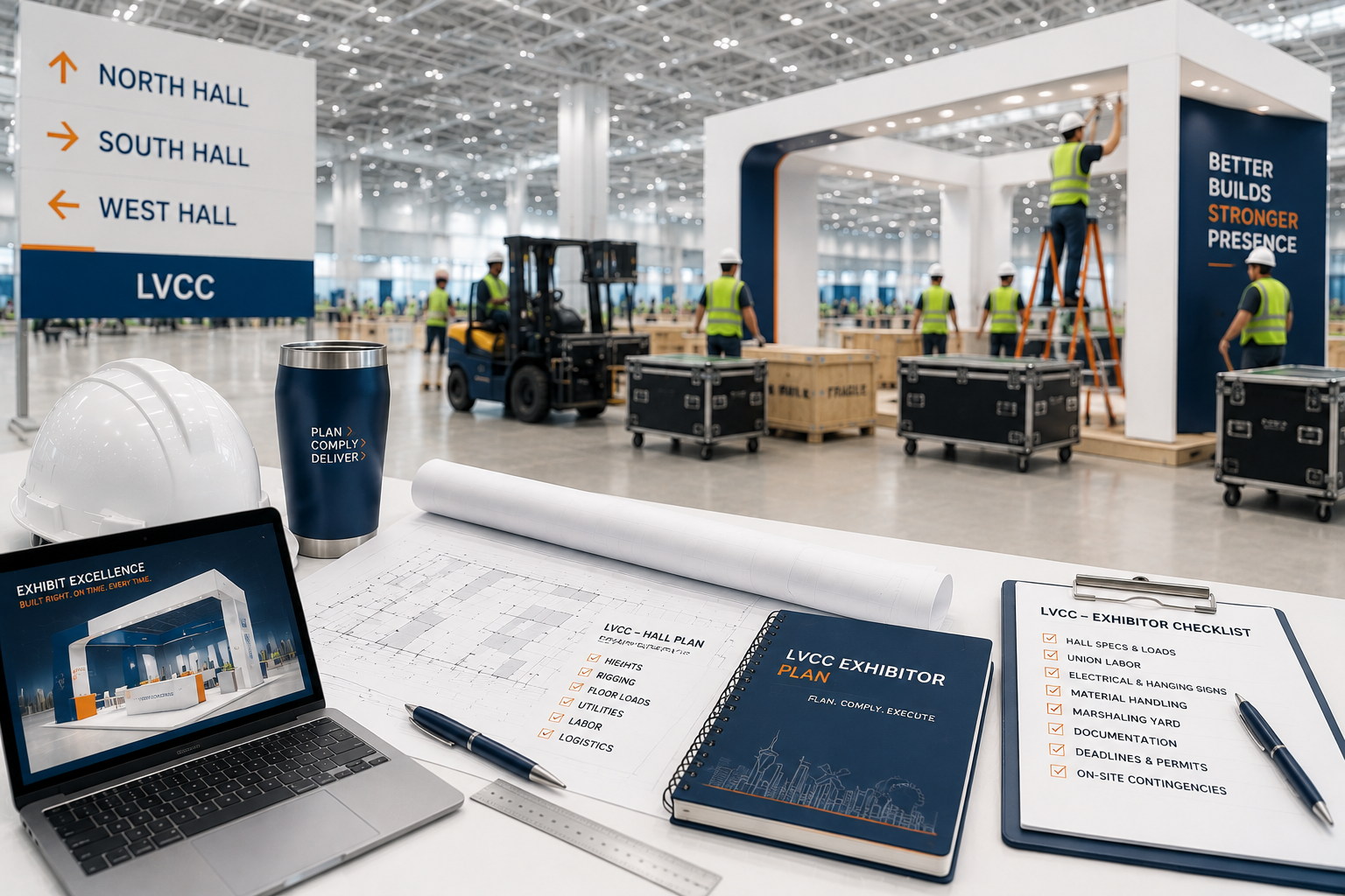 LVCC rules for North, South, and West Halls explained for exhibitors